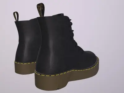 DR MARTENS 1460 BOOTS PBR Low-poly 3D model