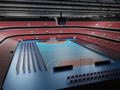Handball Stadium Low-poly 3D model
