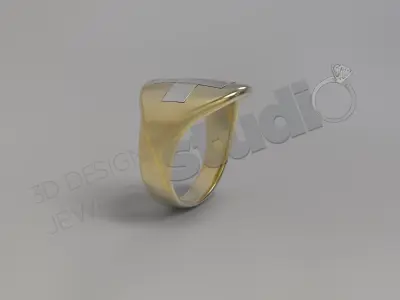 Luxury Gavello fashion ring 3d model 3D print model