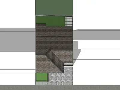 minimalist house 3D model