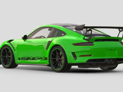 Porsche 911 GT3 RS 991 Weissach 3D model