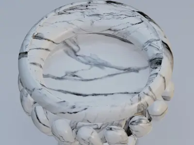 Garden urn planter01 3D model