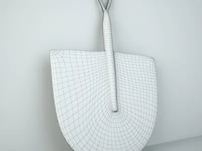 African Handwoven Fan 34 3D model