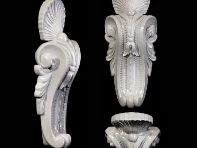 Classic carved 071 3D model