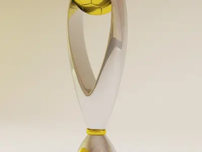 CAF Champions League trophe 3D model