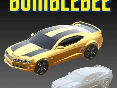 Bumblebee Autobot Chibi Style 3D print model