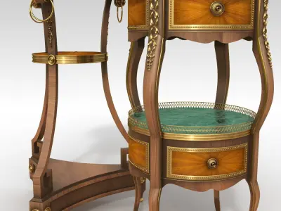 Gueridon Louis XV   Empire 3D model