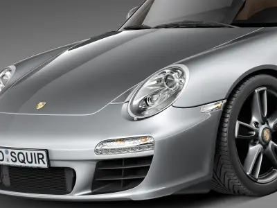 Porsche 911 Carrera 2011 997 coupe 3D model
