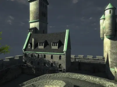 Medieval Castle 3 Low-poly 3D model