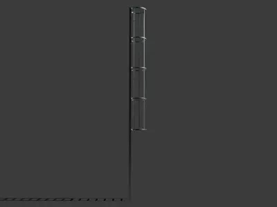Exterior Metal Ladder Free low-poly 3D model