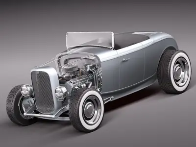 1932 kitcar hotrod 3D model