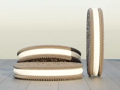 Three Oreos 3D model