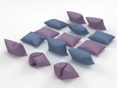 Pillows And Cushions 3D model