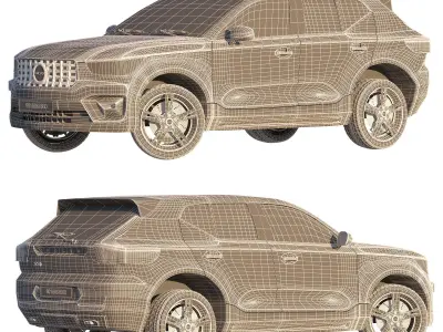 VOLVO -XC40 Low-poly 3D model