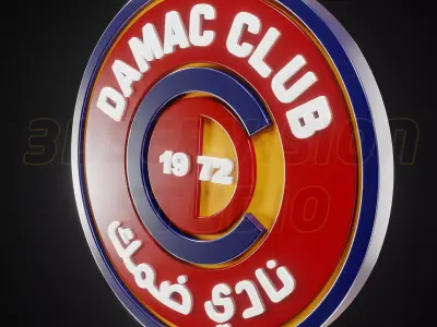 Damac logo - Cinematic - 3D print 3D model