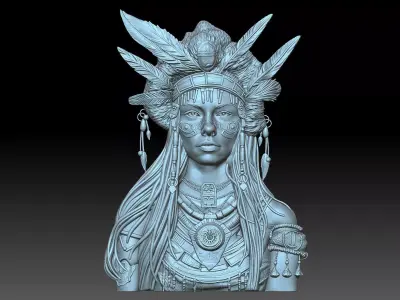 Indian Woman 3D print model