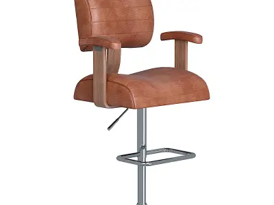 Thames Adjustable Bar Stool Low-poly 3D model