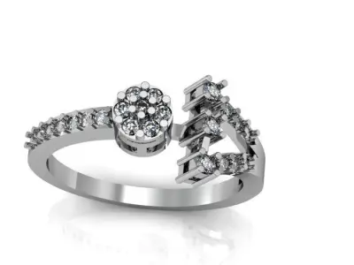 daimond ring 3D print model