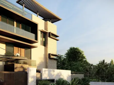 MODERN HOUSE 3D model 4