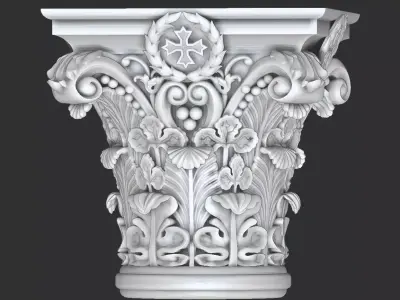 church furniture pillar cullman 3D model