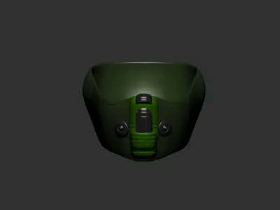 helmet high poly sculpt 3d printable  3D model 45