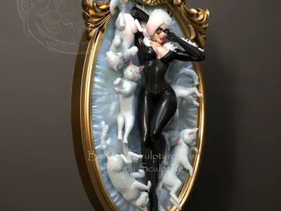 BLACK CAT BY CREATIVE GEEK MB 3D print model