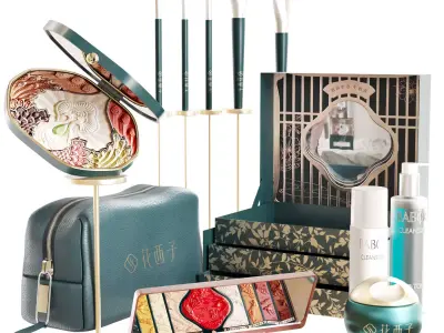 Luxury cosmetics set 31 3D model