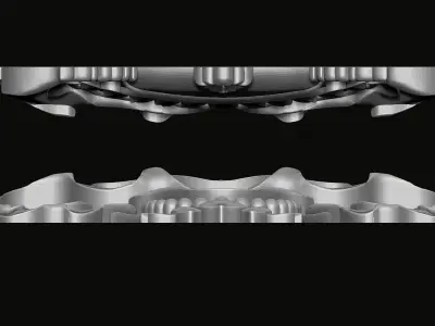 Buddhist Parasol Relief 3D print model