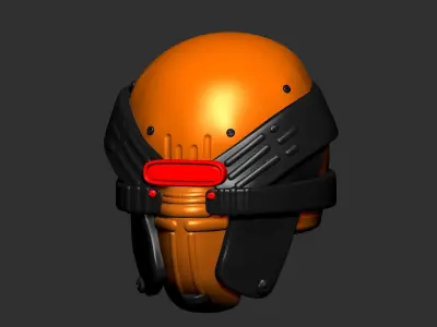 helmet high poly sculpt 3d printable  3D model 61