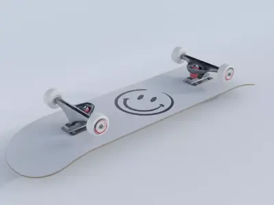 Skateboard 4K 3D Model Low-poly 3D model