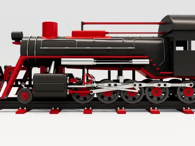 Old Train 3D model