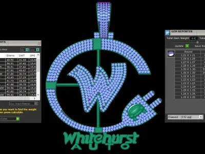 Hip Hop WHITEHURST Pendant 3D print model