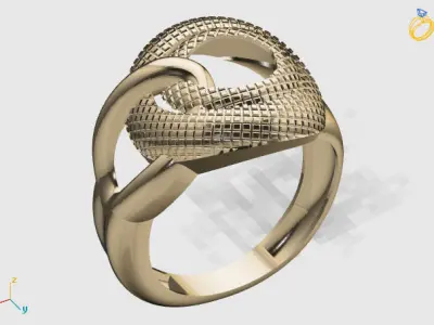 Women Plain Ring STL Models Womens Ring 3dmodels 3D print model 3D print model 51