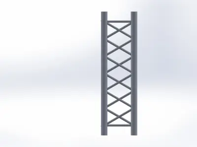 Truss section x4 240x240mm 3D model