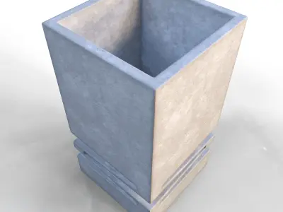 Stone Modern Vase  Low-poly 3D model