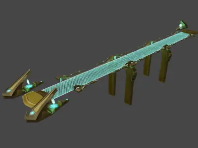 Energy Sci-fi Bridge  3D model