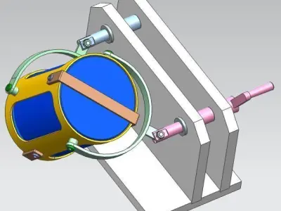 HAND OPERATED TUMBLER MIXER 3D CAD MODEL 3D model
