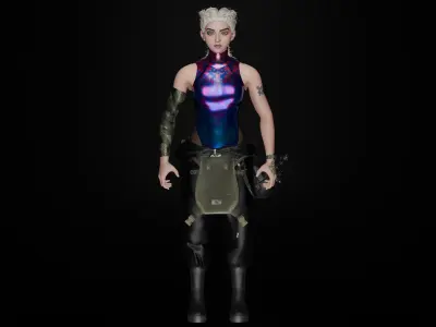 IzzyOperator Skin Warzone Low-poly 3D model