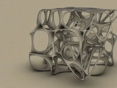 Voronoi Weaverbird 3d Parametric Design Grasshopper Rhino File 3D model