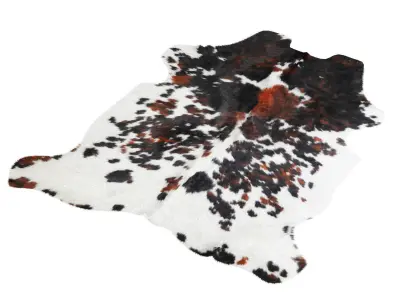 Tricolor Cowhide Rug A27123 3D model