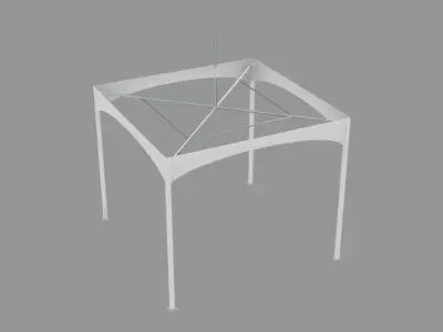 Outdoor Wedding Tent 3x3 4x4 5x5mt Low-poly 3D model