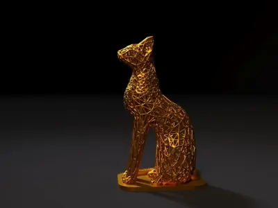 Goddess bastet 2 3D print model