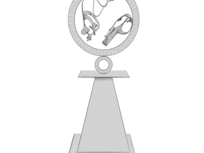 Sculpture circle of life 3D model