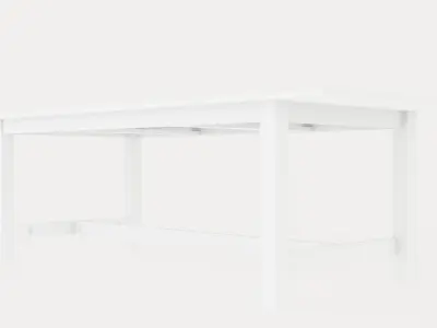 Altea Extensionable Dining Table Low-poly 3D model