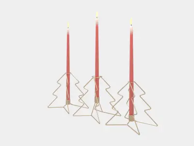 Christmas Tree Candlestick 3D model