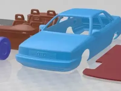 Audi 200 Sedan 1983 Printable Car 3D print model