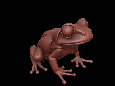Frog Animal Sculpture 3D print model buy