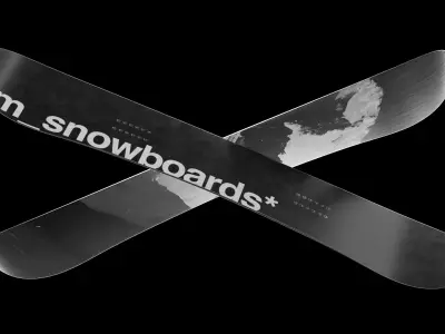 Snowboard winter snowboards Low-poly 3D model