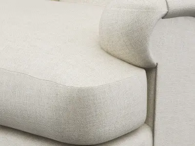 chair Baker Luxe Derby Lounge BAU3112C 3D model