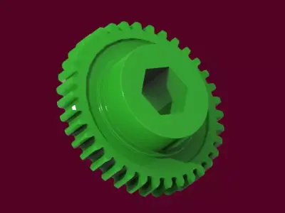 Spur gear 3D model